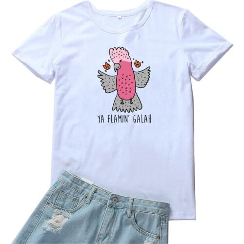 Cute Cartoons Animal Pattern T Shirt Women Funny Printing Women Tshirt Loose O-neck Short Sleeves Femme T-shirts White Tops