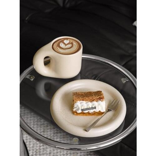 Christmas Taza Espresso Cup Ceramic Large Tea Mug Snack Tableware Salad Dessert Bread Plates Brief Office Milk Drink Coffee Mugs