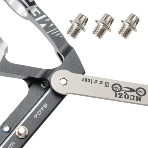 Folding Bike Pedal Non-slip Bolt Wrench M4 MTB Mountain Bike Pedal Bolts Removal Installation Tool