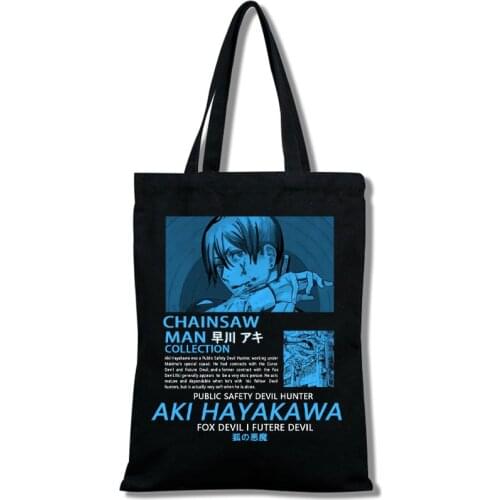 Chainsaw shopping bag for men, cotton shopping bag, eco-friendly shopper, jute, foldable