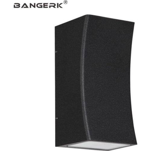 Outdoor Waterproof LED Porch Lights Modern Wall Lamp Black Double Wall Sconce Light Fixtures For Garden Aisle Balcony Lighting