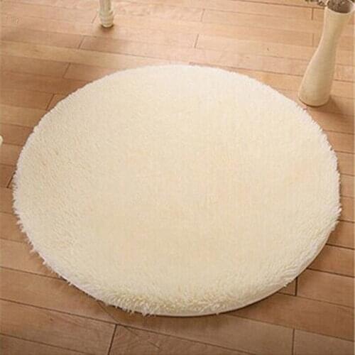 Urijk Round Carpet 60cm Anti-slip Bedroom Chair Cushion Yoga Mat Floor Door Carpet For Living Room Mat Kids Room Play Cover