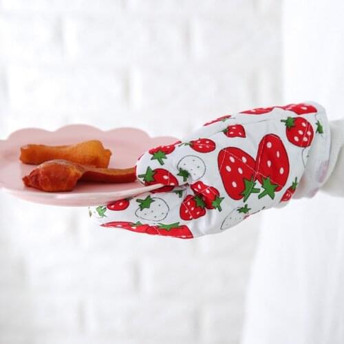 1/2Pcs Kitchen Cooking Microwave Oven Mitt Insulated Non-Slip Glove Thickening High Temperature Oven Gloves