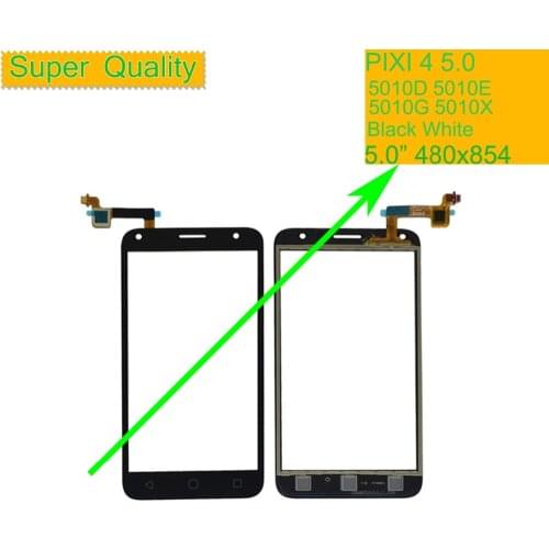 10Pcs For Alcatel One Touch Pixi 4 5.0 OT 5010 5010D 5010E 5010G 5010X OT5010 Touch Screen Panel Sensor Digitizer Touchscreen
