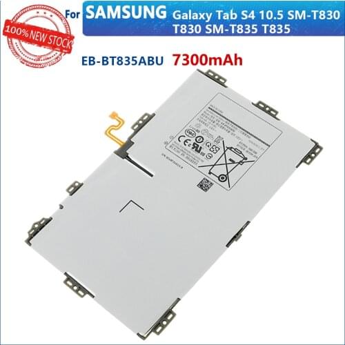 100% Genuine EB-BT835ABU Battery For Samsung Galaxy Tab S4 10.5 SM-T830 T830 SM-T835 T835 Tablet High Qulaity Batteries 7300mAh