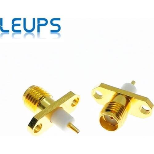 20PCS SMA Female Panel Mount 2 Holes Flange Deck Solder RF Connector