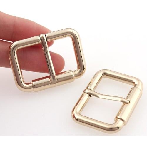 4pcs 32mm Metal Heavy Duty Hand Bag Shoe Strap Belt Web Adjust Pin Buckles Snap Rectangle Ring Leather Craft Repair DIY Decor