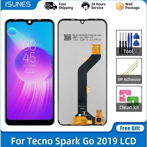 6.1" Original For Tecno Spark Go KC1 LCD Display Touch Screen Digitizer Assembly New For Tecno KC1 LCD Repair Replacement Parts