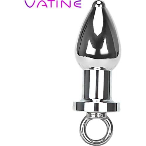 VATINE Stainless Steel Anal Cleaning Butt Plug Erotic Toys Sex Toys for Men Women Anal Plug Adult Products