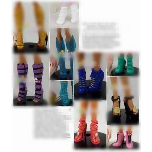 Shoes Bandage Bow High Heel Sandals Cute Heels Colorful For Monster High School Toy Fashion