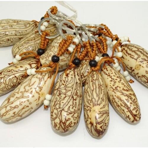 High Quality Boutique Creative Gift Natural Original Handmade DIY Making One Thousand Bodhi Keychain Ethnic Jewelry Factory