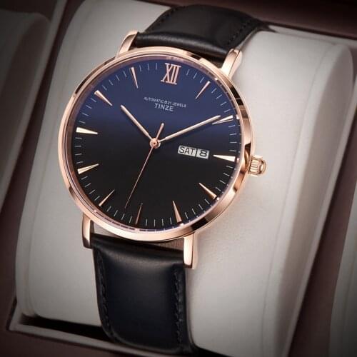 Luxury Automatic Watch Men Miyota 8219 Mechanical Wristwatches Fashion 40mm Gold Stainless Steel 5Bar Waterproof Watches 2021