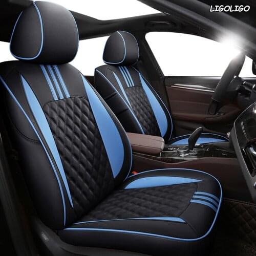 LIGOLIGO Custom Leather car seat covers For Toyota 86 Previa Sienna Venza Fortuner Fj CRUISER MARK IZOA Avalon YARiS Verso VIOS