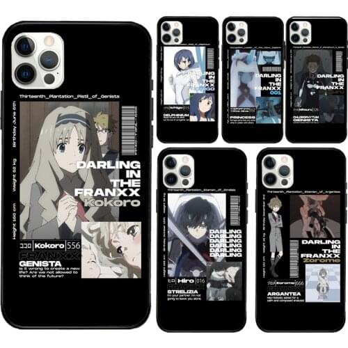 Zero Two Ichigo Hiro Darling in the Franxx Soft Cover For iPhone 12 11 Pro Max X XR XS Max SE 2020 8 7 Plus 12 Mini Phone Case