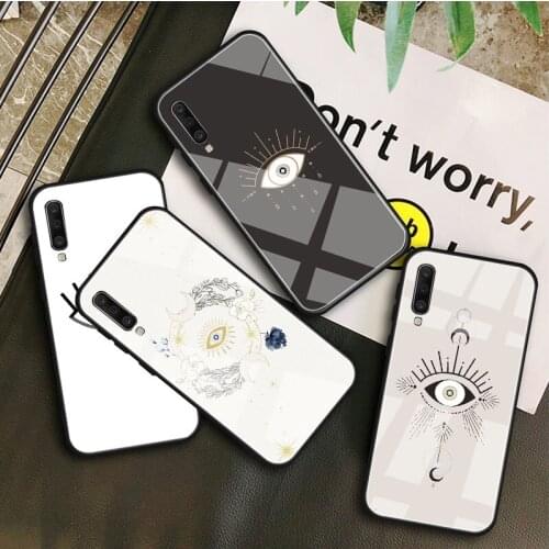 Evil Eye Tempered Glass Case For Samsung Galaxy A 10S 10E 20S 20E 30S 40 50S 60 70 80 90 6 7 8 Shell