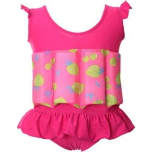 Children Buoyancy Swimwear Girls Baby Girls One-piece Vest Floating Swimsuit