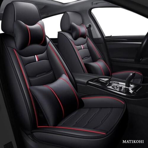 MATIKOHI leather car seat cover For toyota rav4 hyundai creta fiat linea 500x vw polo audi a3 8l car styling car accessories