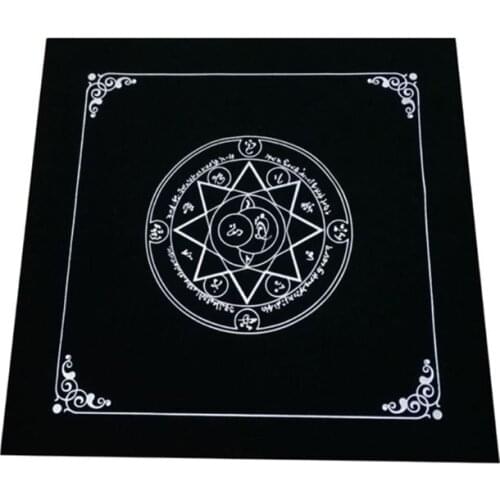 50x50cm Art Tarot Pagan Altar Cloth Flannel Tablecloth Divination Cards Square Tapestry Decor Table Cover Dropshipping