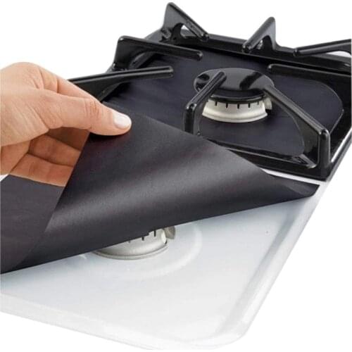 Reusable Foil Cover Gas Stove Protector Non-Stick Stovetop Burner Sheeting Mat Clean Liner For Kitchen Stove Burner Cover