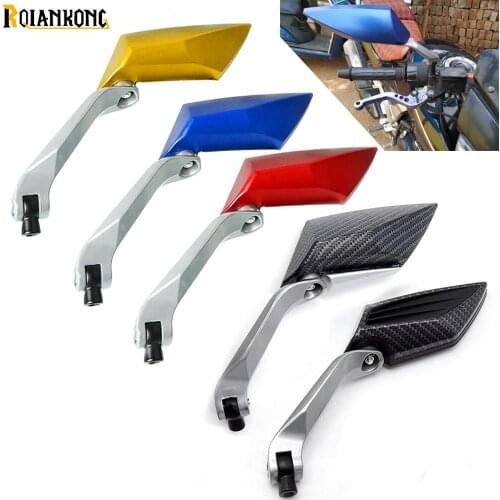 Ycle Handlebar Rear View Side Mirror Rearview Mirrors Universa for Honda Kawasaki Yamaha Suzuki Scooter Benelli Black