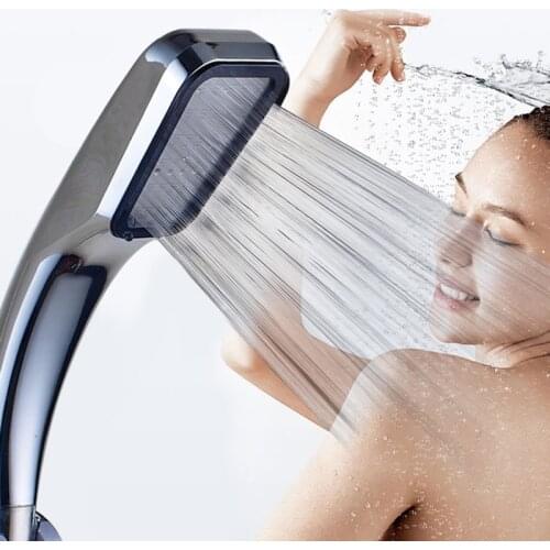 300 Holes Pressure Shower Head Water Saving Rainfall Bathroom Square Spray