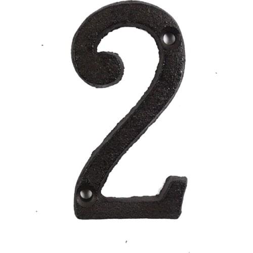 New Metal Letters Numbers Cast Iron Decoration House Sign Doorplate DIY Cafe Wall SCI88