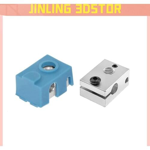 1pcs 3D Printer Accessorie Aluminium V6 Heat Block For RepRap Extruder For HT-NTC100K HotEnd Heater Hot End Heating