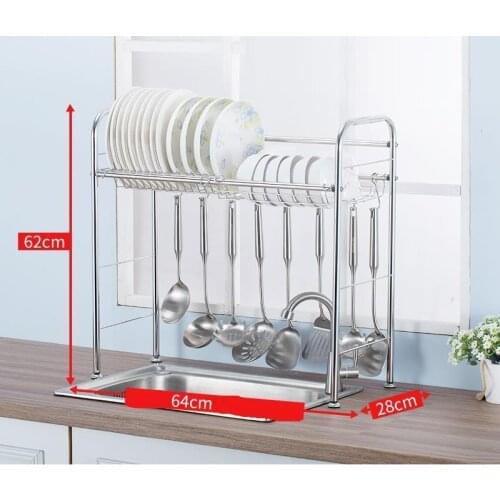 Almacenaje Organizadores De Sink Escurreplatos Stainless Steel Rack Organizador Cozinha Cuisine Cocina Kitchen Organizer