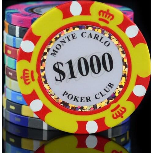 Professional Casino Poker Chips 14g Clay/Iron/ABS 39mm Ceramic Chips Texas Hold'em Poker Wholesale 21 o'clock Entertainment Hot