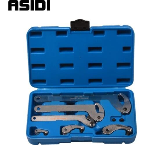 6pc Adjustable Set 35-120mm Hook And Pin Wrench Spanner Tool With C Spanner Bicycle Bike Collars Locking Nut2 36 38mm