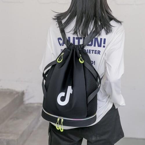 Large capacity TIK TOK Drawstring Backpack For Women Men Bundle Pocket Teenagers Fitness Bag Sports Travel Mochilas