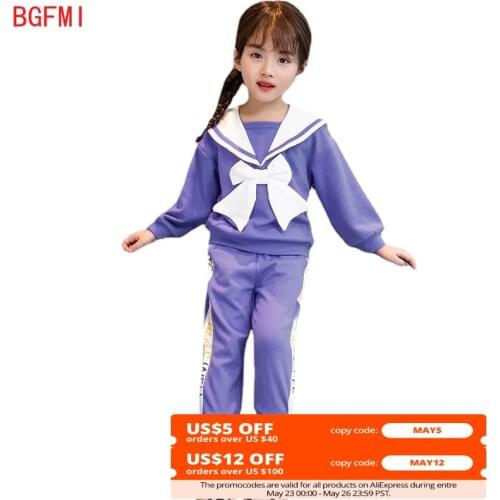 Tracksuit for Toddler Girl 2020 Autumn Children Cotton Long Sleeve School Uniform Outfits Sports Set Clothes for Girls 12 Years
