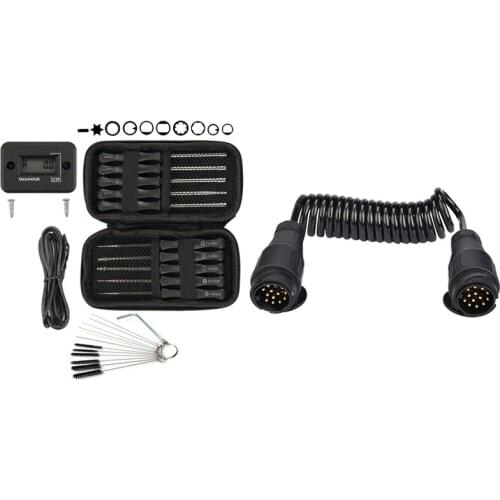 1 Set Tachomter Tach Meter Carburetor Adjustment Tool & 1 Pcs Adapter Europe Style 13 Pin Trailer Plug