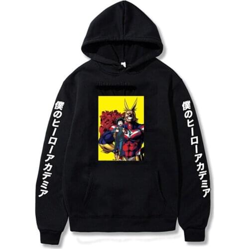 Manga My Hero Academia Hoodies Casual Tops Oversize Hoodie Sweatshirt Men/Women Regular Pullover Hoodies Streetweaar Clothes