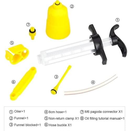 Universal Bicycle Hydraulic Disc Brake Oil Bleed Kit Tools Oiling MTB Road Bike Brake Repair Tool For TOOPRE