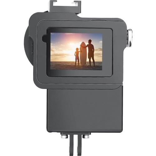 Camera Protective Housing Frame Mount Adapter CNC Metal Casing for GOPRO5/6/7 NK-Shopping