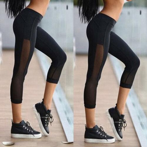 Womens Yoga Pants Stretch Fitness Leggings Jogging Trouser Female Sports Gym Running Work Out Seamless Leggings