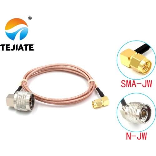 1PCS TEJIATE Adapter Cable BNC To SMA Type N-JW Convert SMA-JW 8-90CM 1M 1.5M 2M Length Connector RG316 Wire