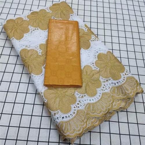 2.5+2.5 Yards Dry Laces With Bazin Riche Fabrics Swiss Voile Lace For Women Wedding Prom Dress Sewing Cotton Material black/red