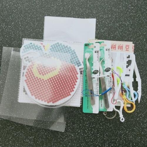 2pc templates for 5mm perler beads,thermo mosaic Patterns for hama beads,beads perler paper ball template with colored paper