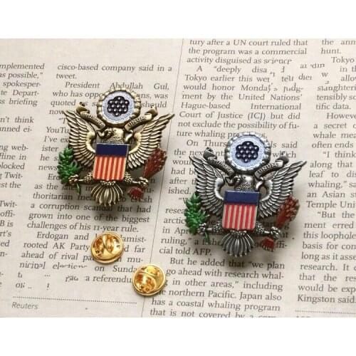 2PCS Seal of the President of the United States Presidential Eagle Badge Pin
