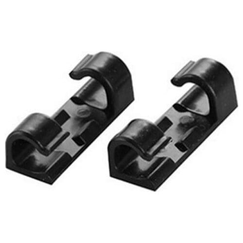 20PCS Desktop Cable Organizer Clip Self-adhesive Power Wire Fixing Clamp Mini Plastic Cable Storage Rack For Home Office