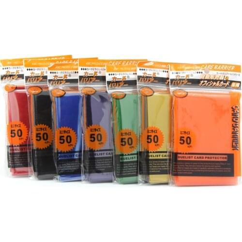 50 PCS/SET Card Sleeve Cards Protector Killers of Three Kingdom Football Star Colorful Transparent Unsealed Game GYH