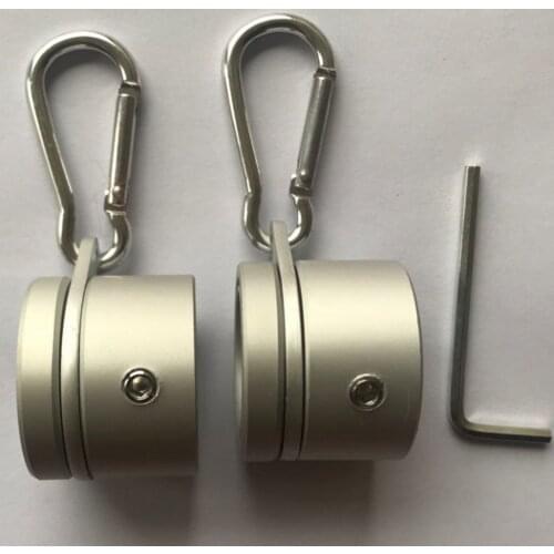 Aluminum Alloy Flag Pole Rings, Anti Wrap Flagpole Mounting Rings, 360 Degree Rotating Clip Spinning Flag Pole Kit