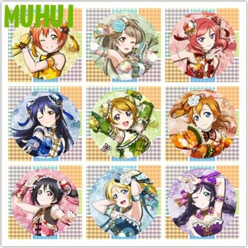 Free Shipping Anime LoveLive! Brooch Pin Cosplay Badge Accessories For Clothes Backpack Decoration Childrens gift B004