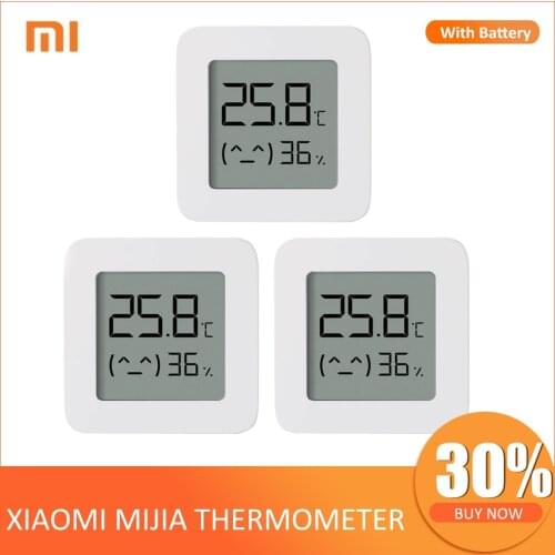 XiaoMi Mijia LCD Bluetooth Thermometer Hygrometer 2 High Precision Sensor App Control Wireless intelligent Thermo-Hygrometer