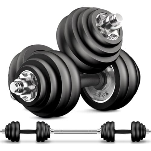 Fitness Equipment Dumbbell Set 30 Kg Household Rubber Coated Mercerizing Rod