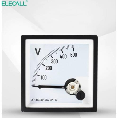 ELECALL CP-96 AC voltmeter voltage meter Analog Panel Mechanical voltmeter gauge pointer 20v 50v 250v 300V 500V