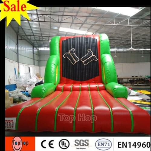 Commercial outdoor inflatable sticky wall carnival game for adult / kids cheap price inflatable stick wall with free shipping