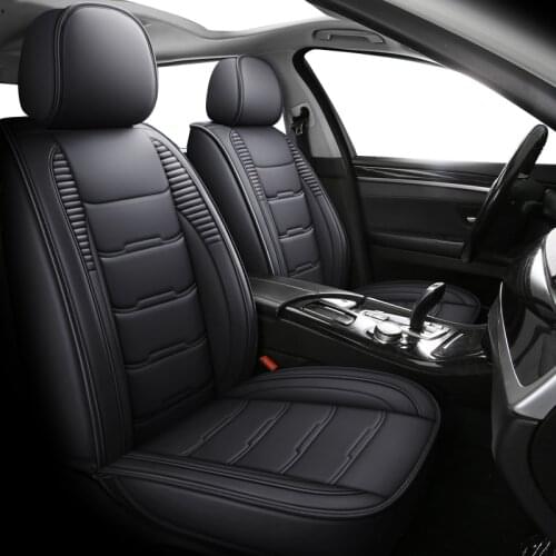 ZHOUSHENGLEE leather car seat covers for volkswagen all models vw polo passat b6 b7 b8 golf 5 6 7 touran touareg tiguan car seat